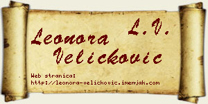 Leonora Veličković vizit kartica